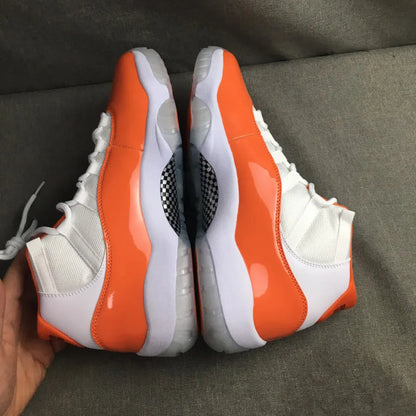 [Premium] Aj 11 White Orange Shoes Men'S Sneakers – Nk0004210