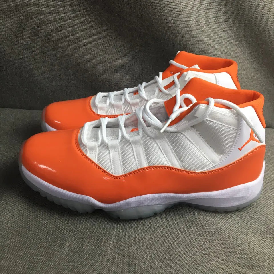 [Premium] Aj 11 White Orange Shoes Men'S Sneakers – Nk0004210
