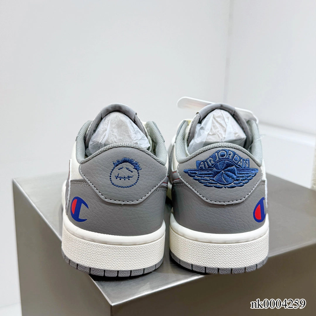 AJ 1 Low x Travis Scott x Champion Shoes Women's Sneakers – Nk0004259