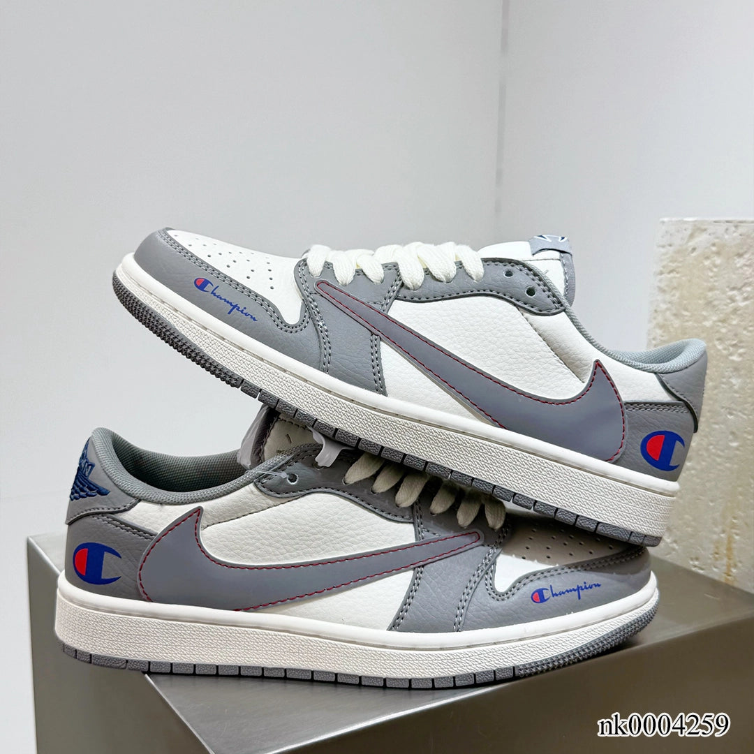 AJ 1 Low x Travis Scott x Champion Shoes Women's Sneakers – Nk0004259