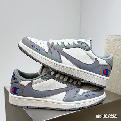 AJ 1 Low x Travis Scott x Champion Shoes Women's Sneakers – Nk0004259
