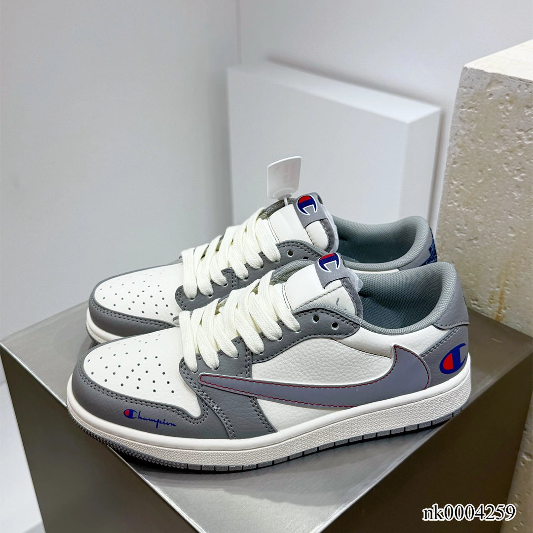 AJ 1 Low x Travis Scott x Champion Shoes Women's Sneakers – Nk0004259