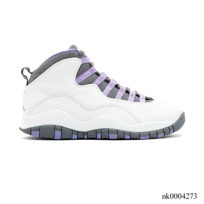 Aj 10 Retro White Medium Violet Shoes Men'S Sneakers – Nk0004273