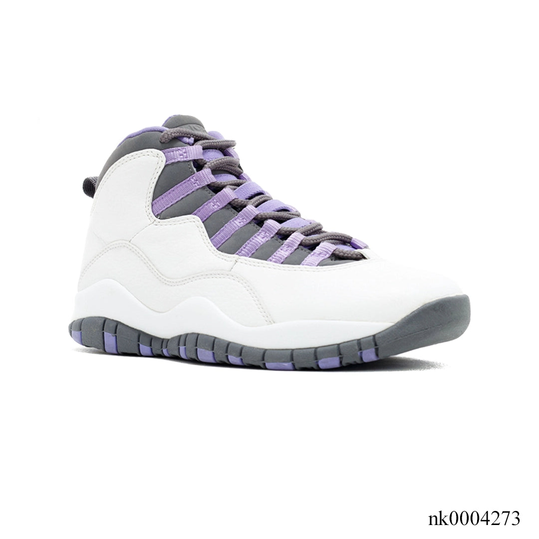Aj 10 Retro White Medium Violet Shoes Men'S Sneakers – Nk0004273