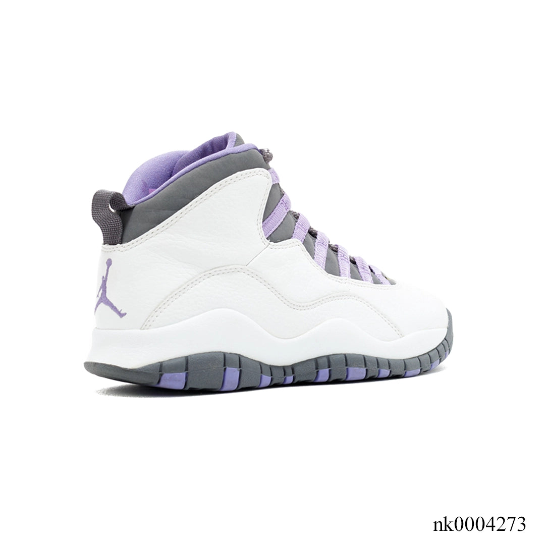 Aj 10 Retro White Medium Violet Shoes Men'S Sneakers – Nk0004273