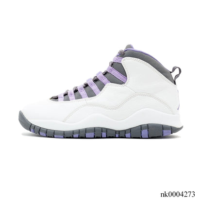Aj 10 Retro White Medium Violet Shoes Men'S Sneakers – Nk0004273