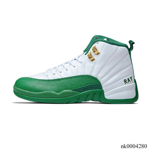 [Premium] Ray Allen X Aj 12 White Green Pe Shoes Men'S Sneakers – Nk0004280