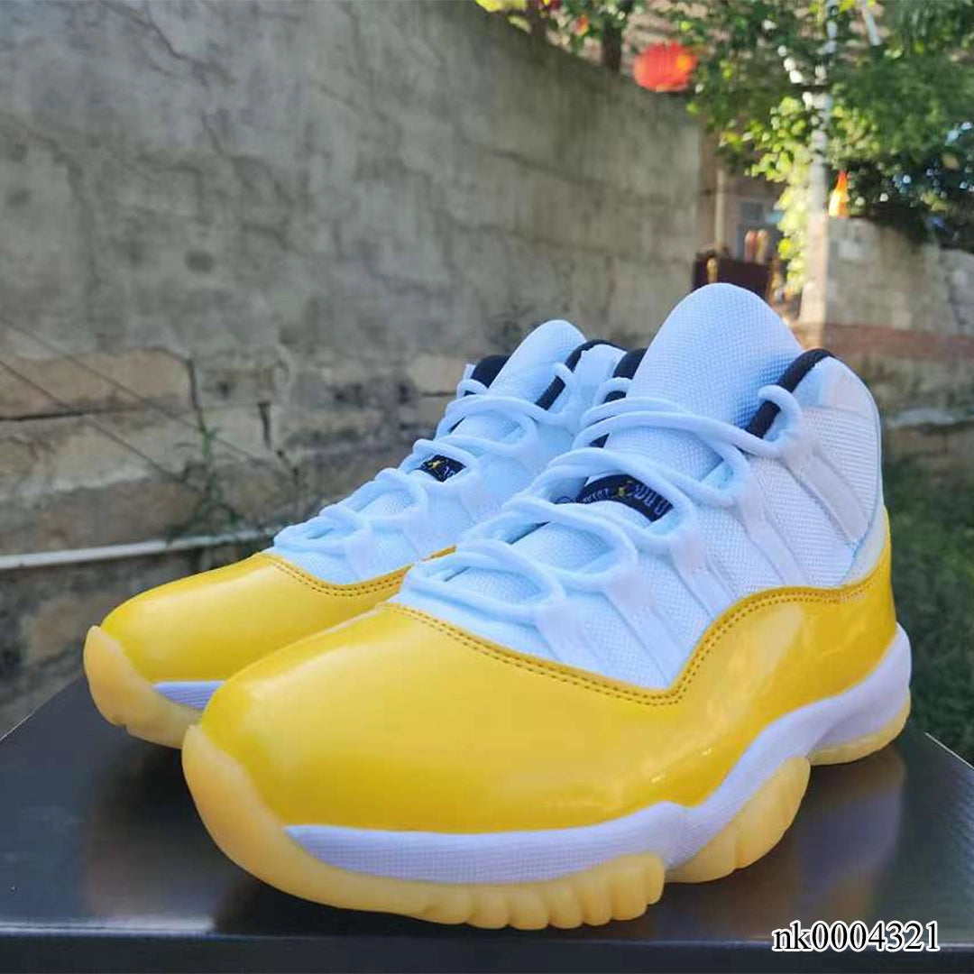 Aj 11 White Yellow Shoes Men'S Sneakers – Nk0004321
