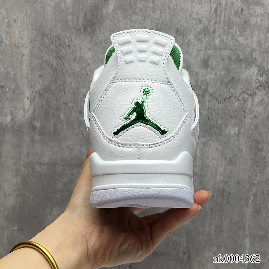 Aj 4 Metallic Green Shoes Men'S Sneakers – Nk0004362