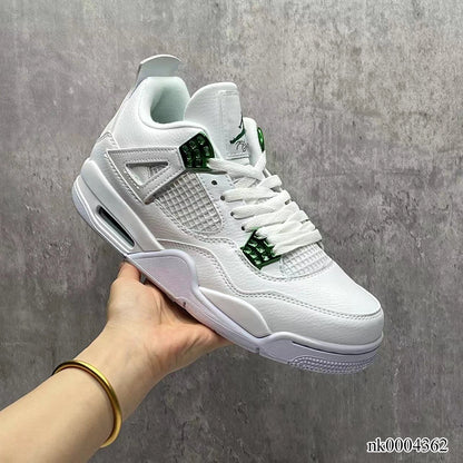 Aj 4 Metallic Green Shoes Men'S Sneakers – Nk0004362