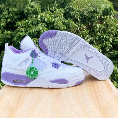 Aj 4 Purple Oreo Shoes Men'S Sneakers – Nk0004378