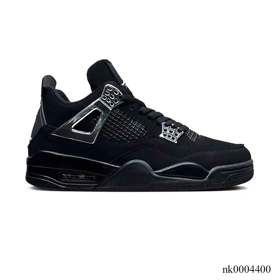 AJ 4 Black Chrome Shoes Women's Sneakers – Nk0004400