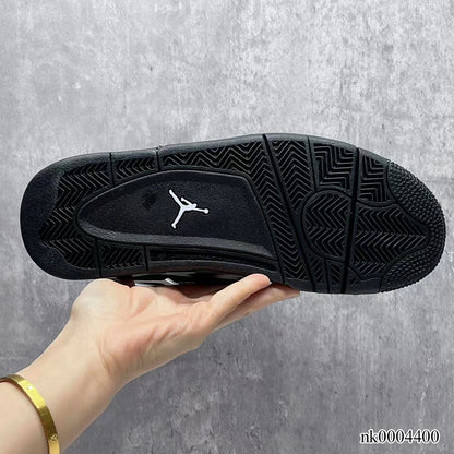 AJ 4 Black Chrome Shoes Women's Sneakers – Nk0004400