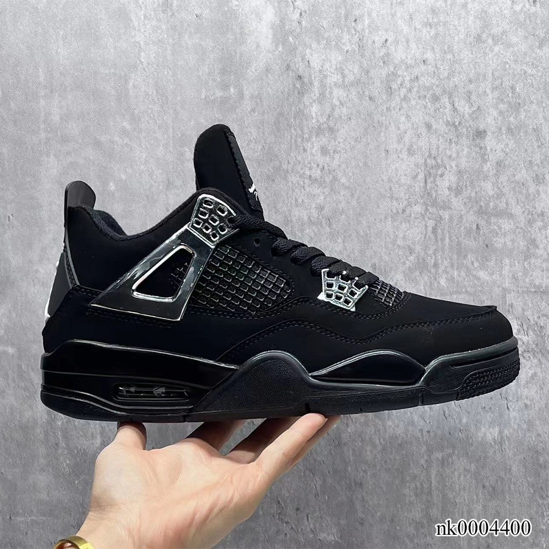 AJ 4 Black Chrome Shoes Women's Sneakers – Nk0004400