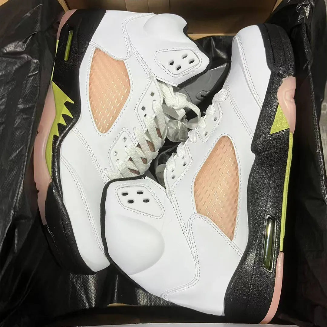 Aj 5 Luminous Green Shoes Men'S Sneakers – Nk0004417