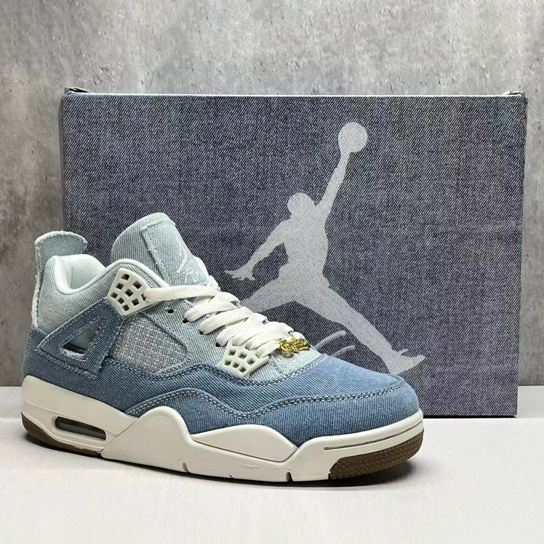 AJ 4 Denim Worn Blue Shoes Women's Sneakers – Nk0004418