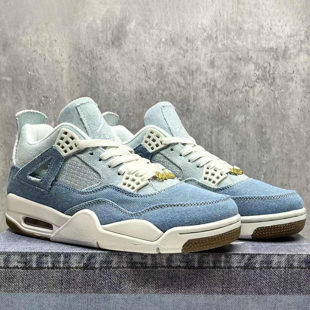 AJ 4 Denim Worn Blue Shoes Women's Sneakers – Nk0004418