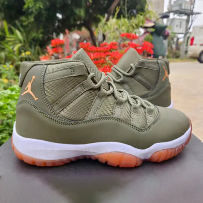 Aj 11 Matte Olive Green Shoes Sneaker – Nk0004441