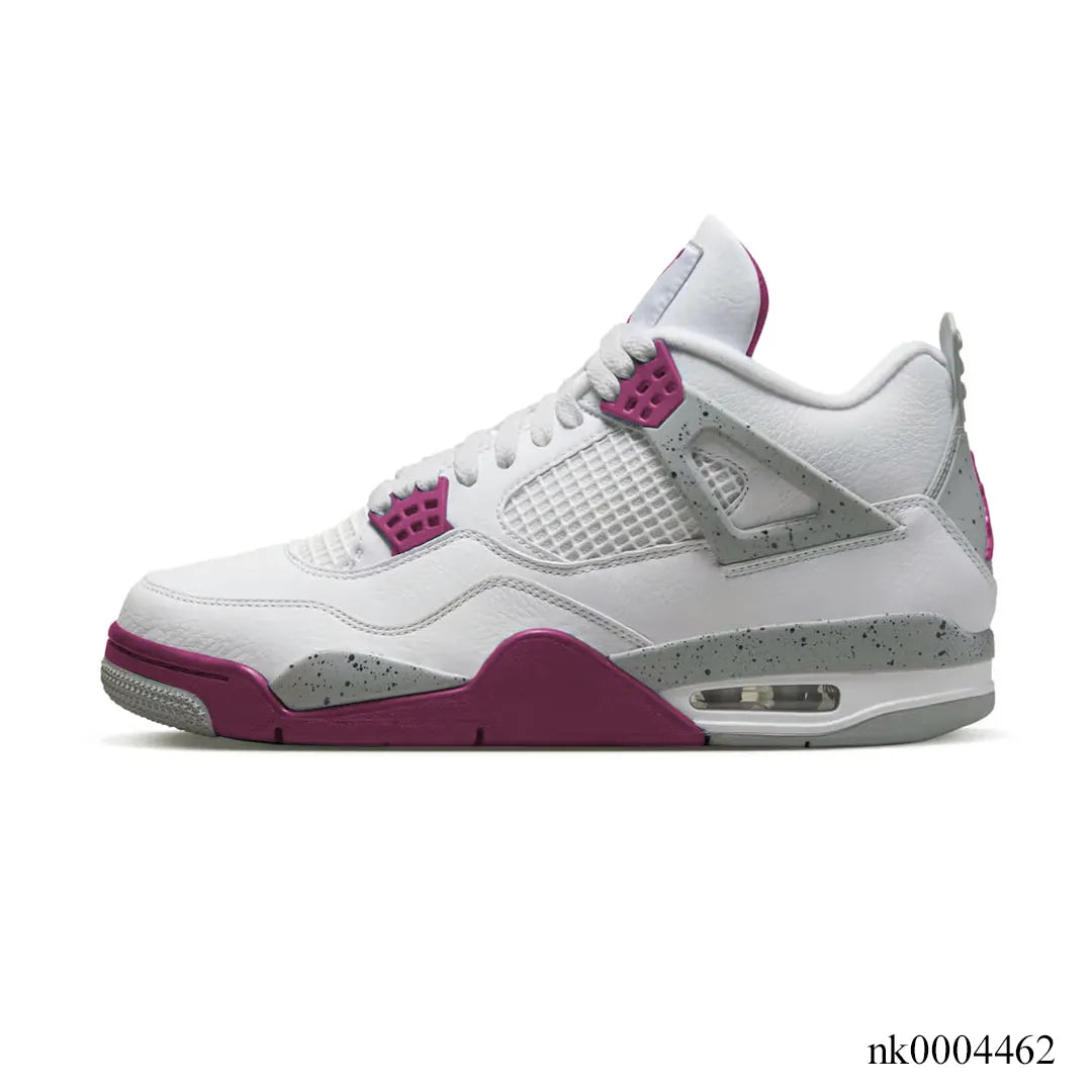 Aj 4 White Purple Cement Shoes Men'S Sneakers – Nk0004462