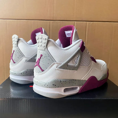 Aj 4 White Purple Cement Shoes Men'S Sneakers – Nk0004462