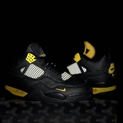 Nigel Sylvester X Kobe Bryant X Aj 4 Thunder Shoes Men'S Sneakers – Nk0004481