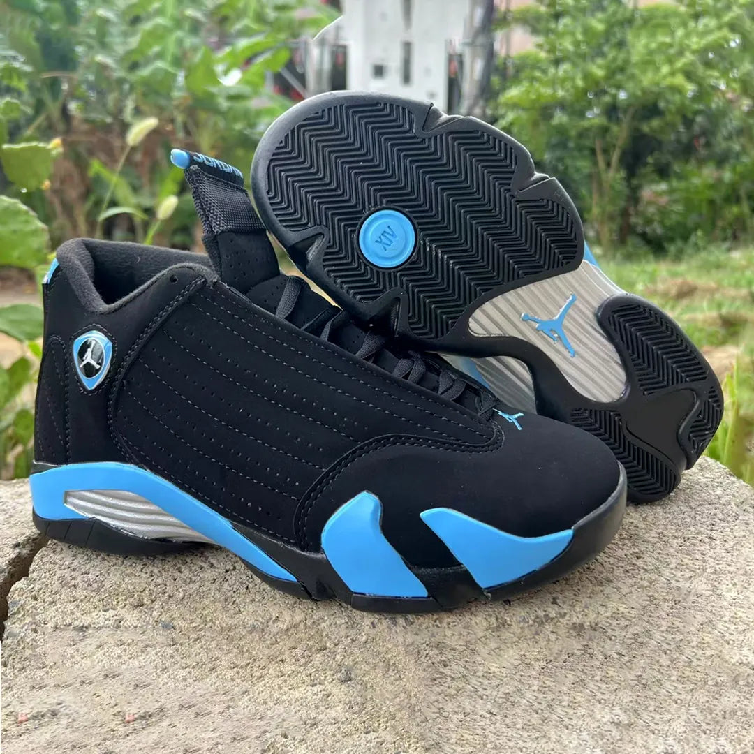 Aj 14 Black University Blue Shoes Men'S Sneakers – Nk0004488