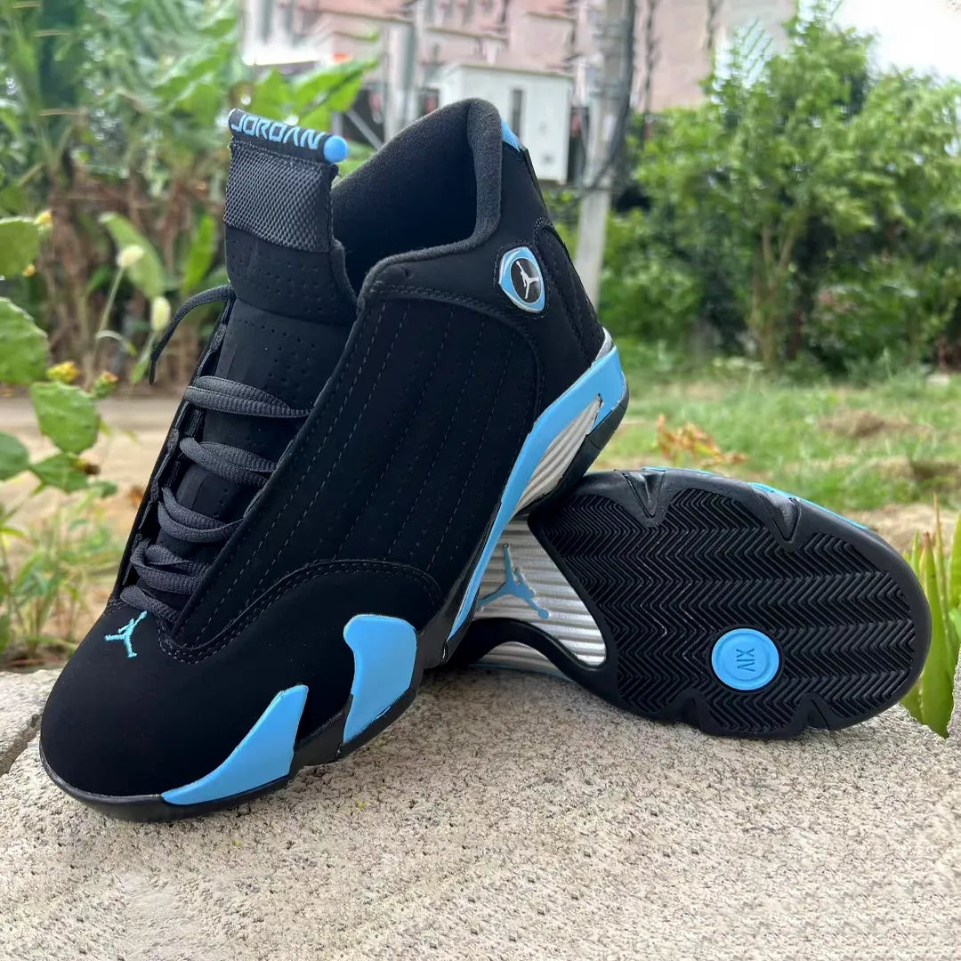 Aj 14 Black University Blue Shoes Men'S Sneakers – Nk0004488
