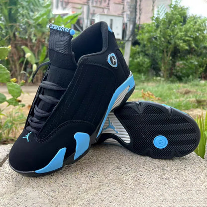 Aj 14 Black University Blue Shoes Men'S Sneakers – Nk0004488