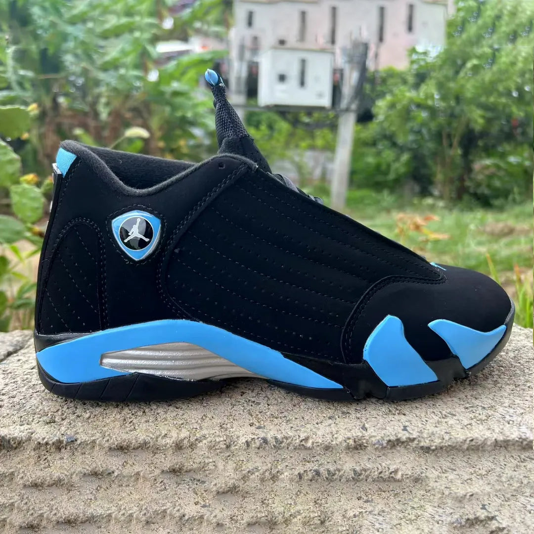 Aj 14 Black University Blue Shoes Men'S Sneakers – Nk0004488