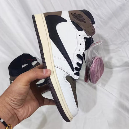Travis Scott X Aj 1 High Og Sp Reverse Mocha Shoes Men'S Sneakers – Nk0004491
