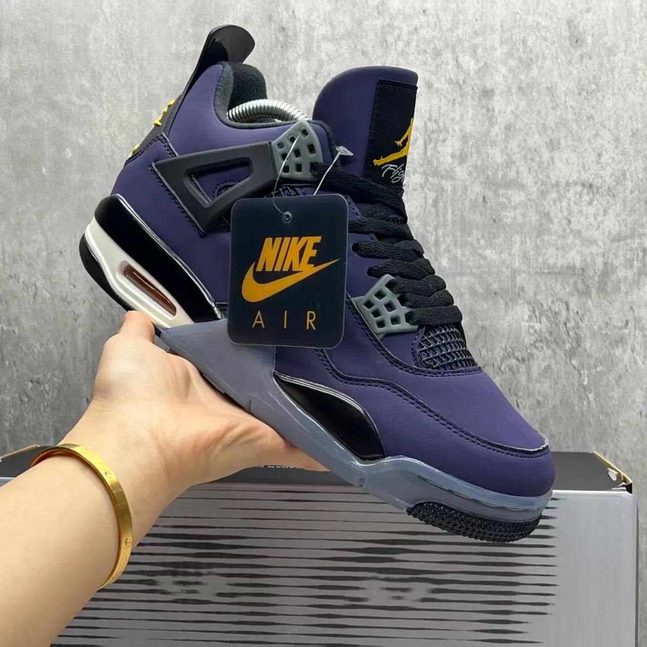AJ 4 Lakers Shoes Women's Sneakers – Nk0004535