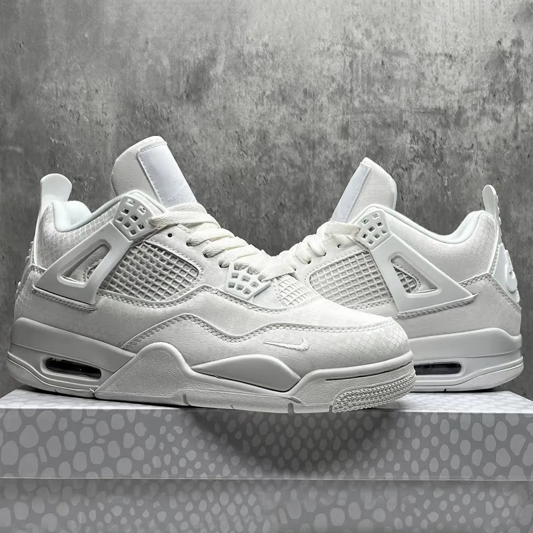 Nigel Sylvester x AJ 4 White Mamba Shoes Women's Sneakers – Nk0004538