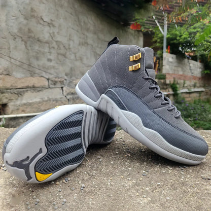 Aj 12 Dark Grey Shoes Men'S Sneakers – Nk0004540