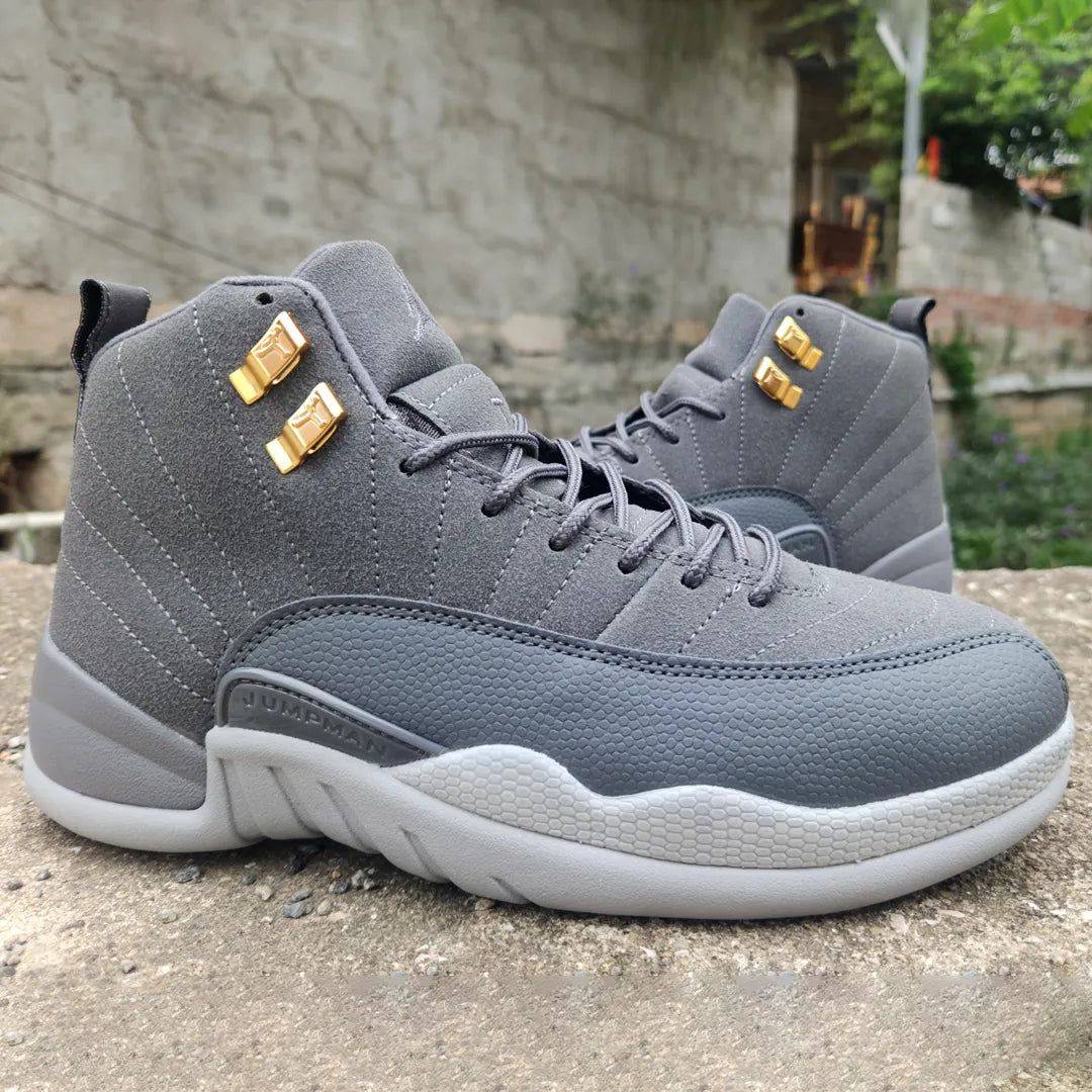 Aj 12 Dark Grey Shoes Men'S Sneakers – Nk0004540