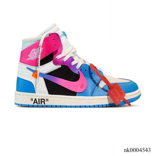 Ow X Aj 1 High Miami Vice Custom Shoes Men'S Sneakers – Nk0004543