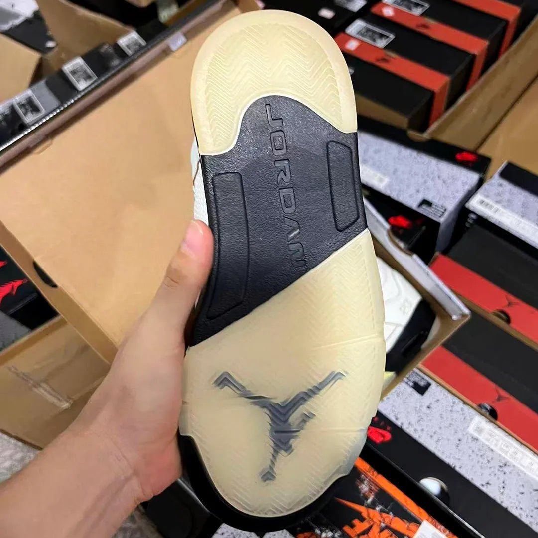 AJ 5 Luminous Green Shoes Women's Sneakers – Nk0004549