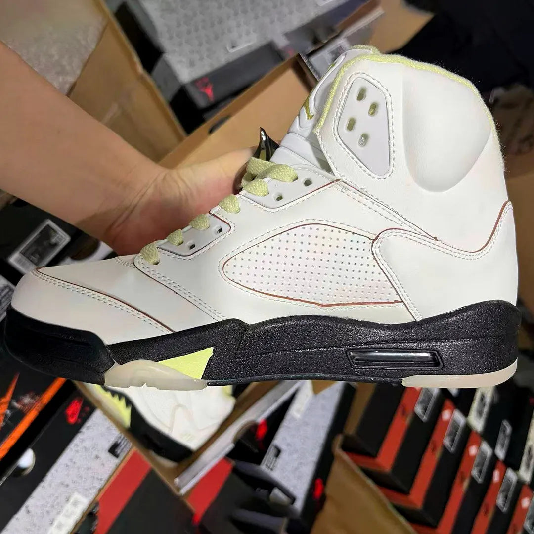 AJ 5 Luminous Green Shoes Women's Sneakers – Nk0004549