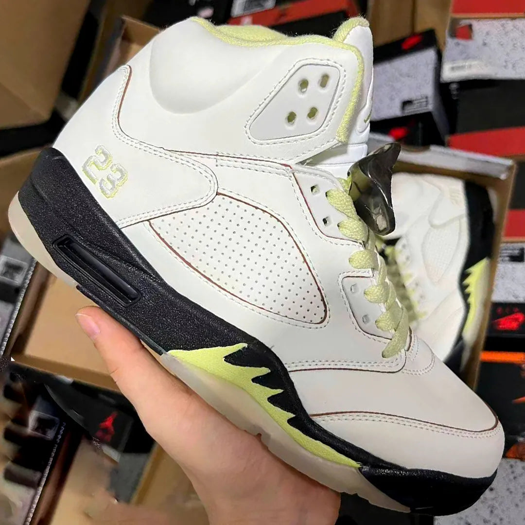 AJ 5 Luminous Green Shoes Women's Sneakers – Nk0004549