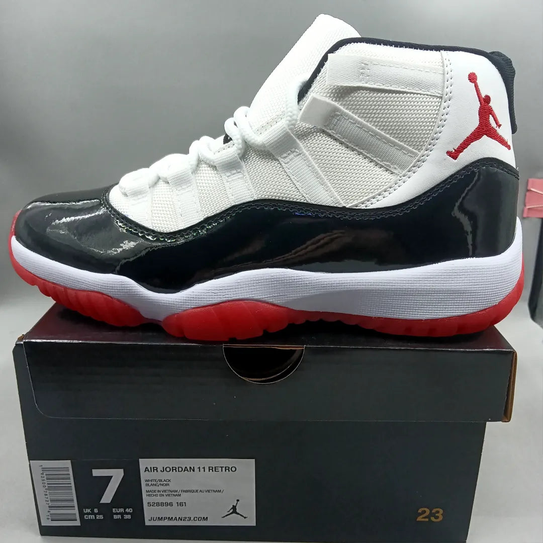 Aj 11 Black White Red Shoes Sneaker – Nk0004560