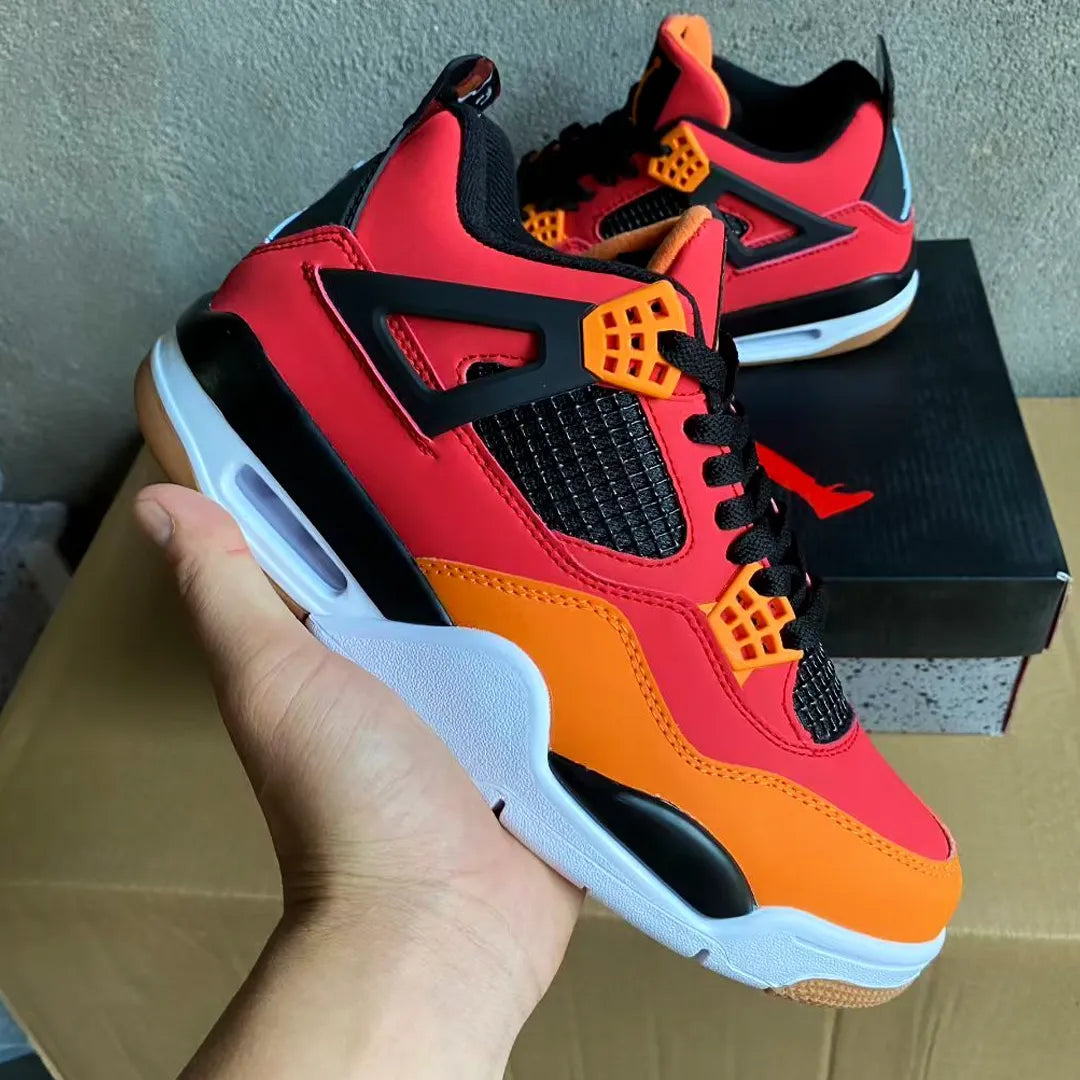 AJ 4 Fire Red Starfish Shoes Women's Sneakers – Nk0004577