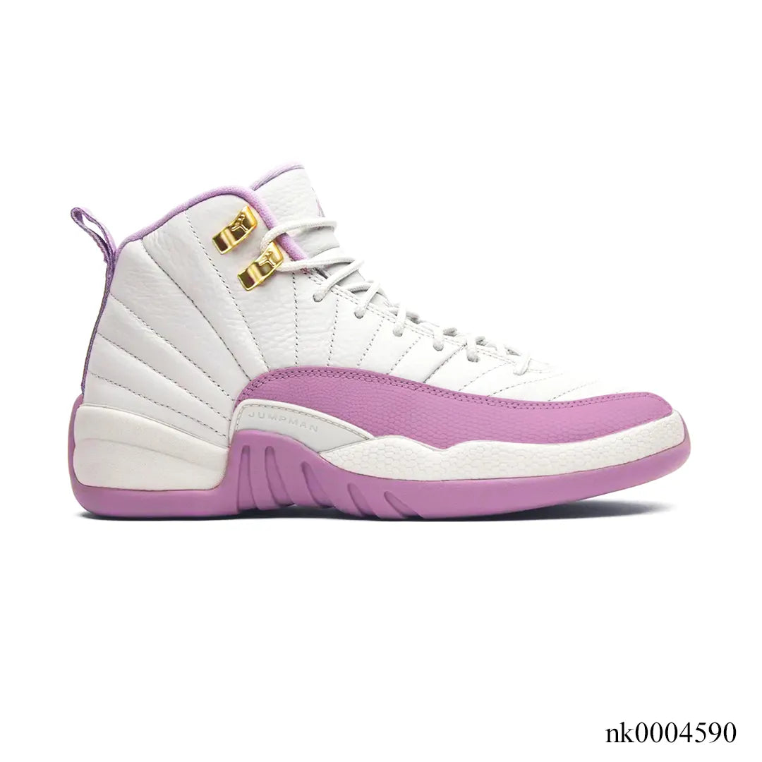 AJ 12 White Pink Shoes Women's Sneakers – Nk0004590