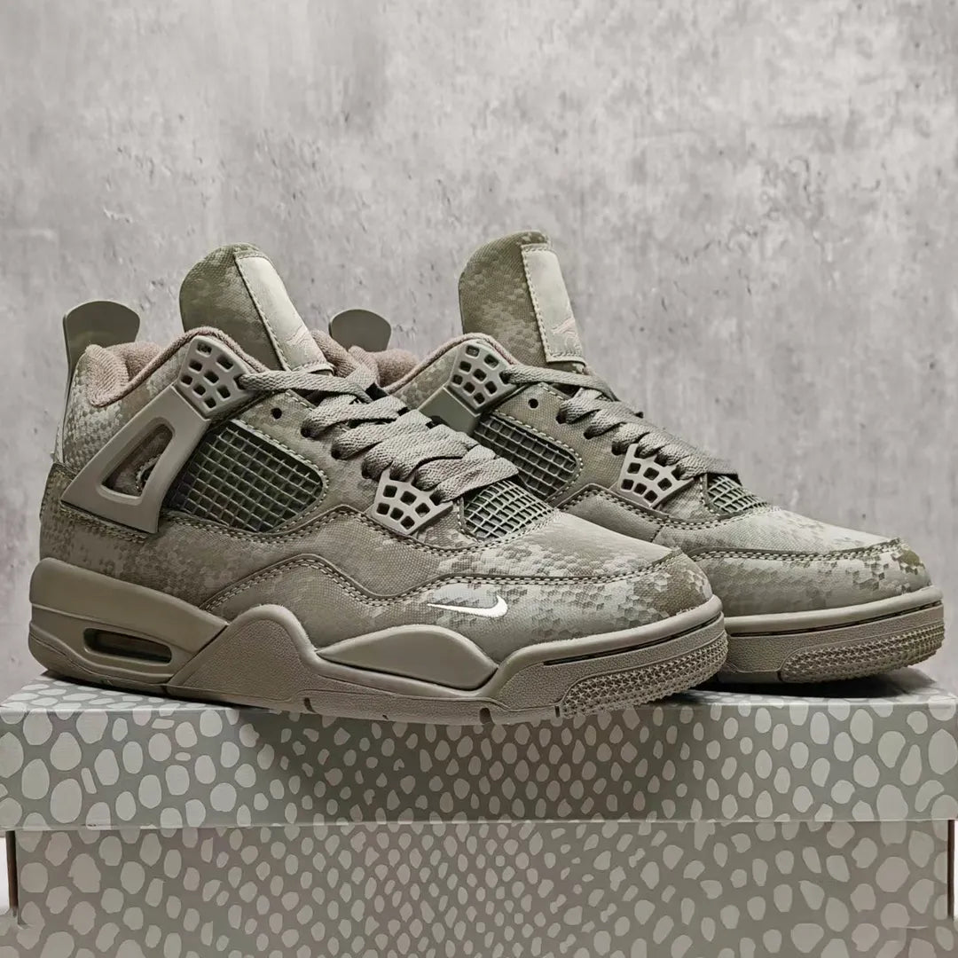 Nigel Sylvester X Aj 4 Army Green Mamba Shoes Men'S Sneakers – Nk0004631