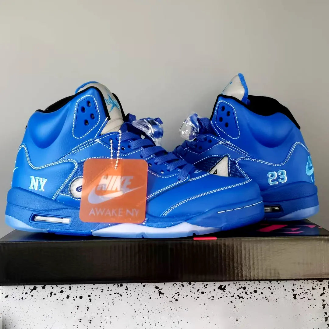 Awake Ny X Aj 5 Blueprint Shoes Men'S Sneakers – Nk0004663