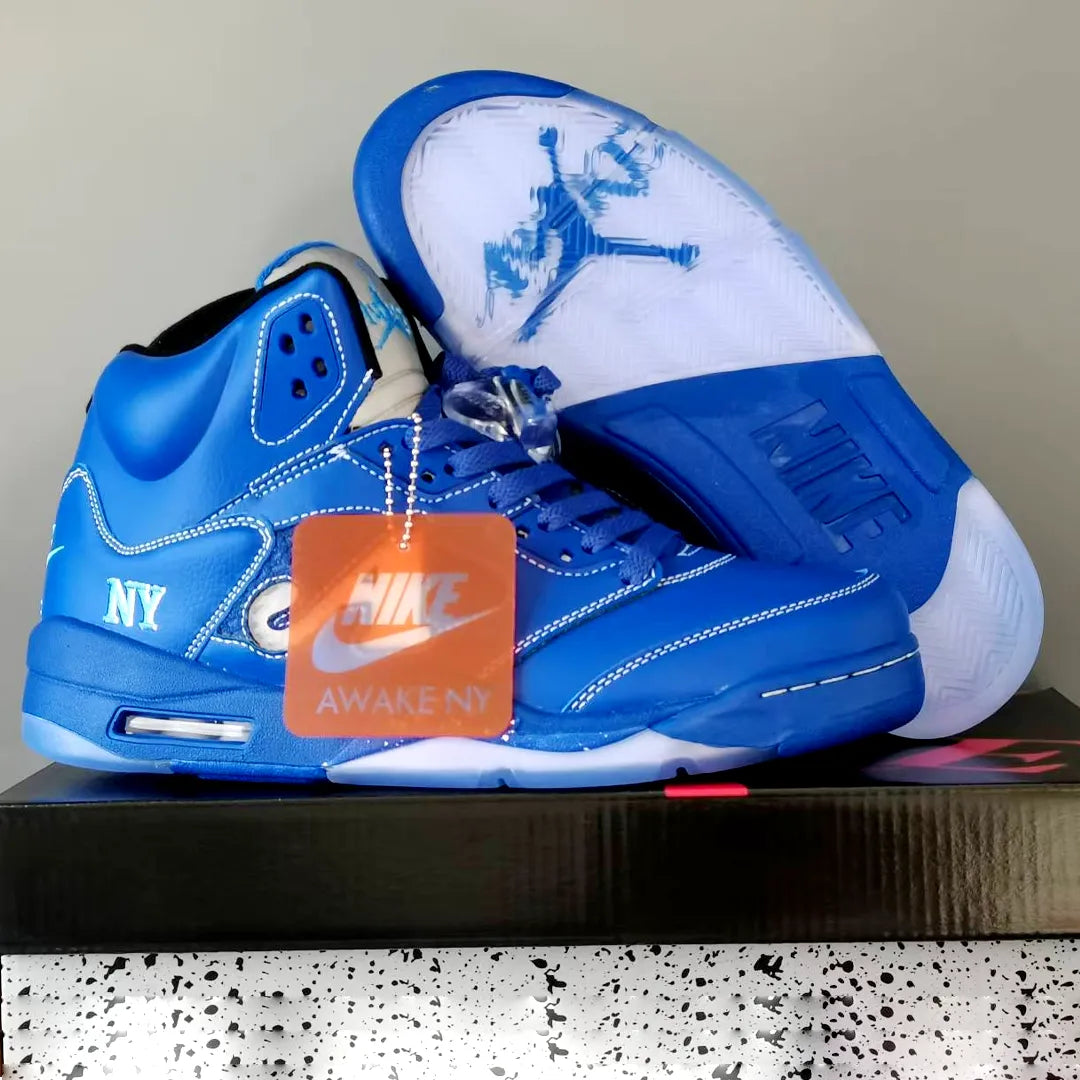 Awake Ny X Aj 5 Blueprint Shoes Men'S Sneakers – Nk0004663