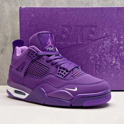 Nigel Sylvester x AJ 4 Purple Shoes Women's Sneakers – Nk0004676