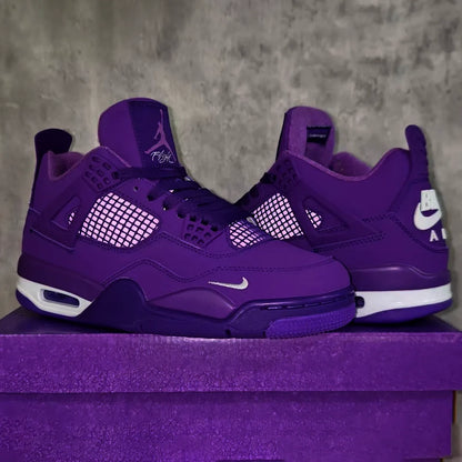 Nigel Sylvester x AJ 4 Purple Shoes Women's Sneakers – Nk0004676