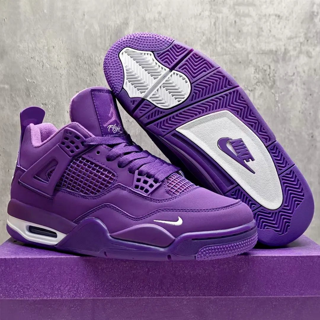 Nigel Sylvester x AJ 4 Purple Shoes Women's Sneakers – Nk0004676