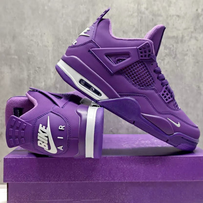 Nigel Sylvester x AJ 4 Purple Shoes Women's Sneakers – Nk0004676