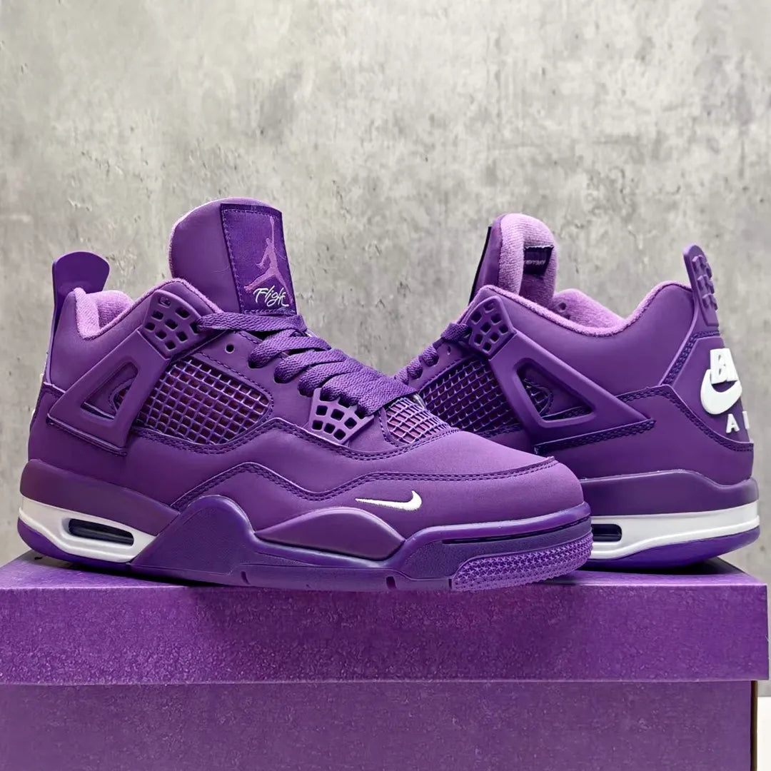 Nigel Sylvester x AJ 4 Purple Shoes Women's Sneakers – Nk0004676