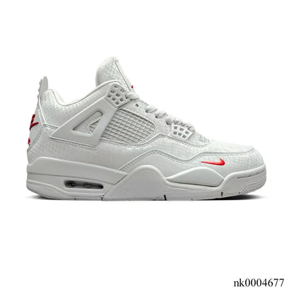 Nigel Sylvester x AJ 4 White Grey Mamba Shoes Women's Sneakers – Nk0004677